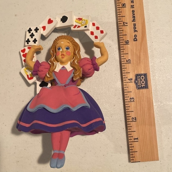 Department 56 Alice with cards Alice in Wonderland ornament - Picture 4 of 7
